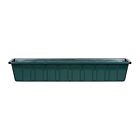02301 Novelty Plastic Flower Box Planter Hunter Green 026978023018