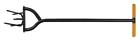 046561179908 Fiskars 40 Inch Long Handle Steel Tiller 7990