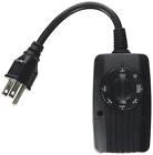 078693020018 Woods Black Outdoor Mechanical Timer With Photoelectric Eye