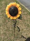 10160 Yk Decor Sunflower Garden Stake Metal Outdoor Yard 728821293011