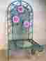 102181 798516155306 Na New Pink Climbing Rose Trellis Flower Pot Holder Wall Mounted