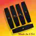 1137 Rotary Set Of 5 Edger Blade 9 X 3 8 Tapered Sharpened 4 Sides Made In Usa