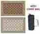 119127 Reversible Mats Patio Mat Outdoor Portable Brown Beige 9x12 Carry Bag Heavy Duty
