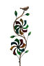 121504 Colorful Metal Art Double Pinwheel Flowers Wind Spinner 846014011935