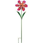 12164 Regal Art And Gift Pink Flower Spinner Stake 657641121641