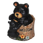 13882 Up Welcome Black Bears In Tree Trunk Indoor Home Outdoor