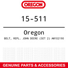 Am102190 15-511 Oregon Genuine Belt John Deere Set Part 5400182247241 Am102190 15-511 Oregon Genuine Belt John Deere Set Part 5400182247241