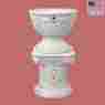 16436 The Renovators Supply Planters White Ceramic Pedestal And Vase 26 H 096962365547