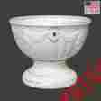 16591 The Renovators Supply Planters White Gold Ceramic Vase Planter 10.5 H 096962366681