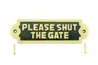 17123 The Renovators Supply Solid Brass Plaques Sign Please 096962370138