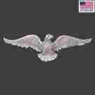 18744 The Renovators Supply American Bald Eagle Plaque Aluminum 6 X 19 096962379193
