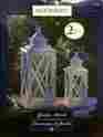 2-pack 91180 White-washed Lantern Moonrays Metal Outdoor 062964911808