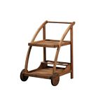 21153t36-01-kd-u Linon Catalan Serving Trolley In Teak 753793990576
