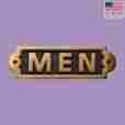 21920 The Renovators Supply Plaque Polished Brass Men 2 1 8 H X 7 16 W 096962413897