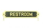21999 The Renovators Supply Solid Brass Sign Restroom 671839623359