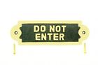 22035 The Renovators Supply Solid Brass Sign Do Not 671839623380