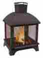 25722 Landmann Outdoor Wood Burning Fireplace With Unique 360 Degree Viewing Of Fire