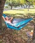 268275-5hmc-blu Tree Hammock Camping Outdoor Patio Backyard Beach Portable Rope Parachute