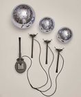 2860253 Afoyft Silver Solar Light Gazing Ball Garden Stake Pathway Yard