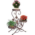 3-tiered Aishn Scroll Classic Plant Stand
