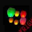 30pcs No Brand Delicate Wrapped Oval Fire Sky Lanterns Chinese Lamp Wedding 5 Mix Color