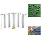 3254187 Alazco Galvanized Steel Tent Pegs Heavy Duty Garden 689855149906