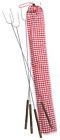3400s Rome Set Of Ch Hotdog Forks With Gingham 029794349911