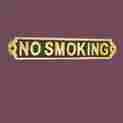 37119 The Renovators Supply 2 Solid Brass Sign No Smoking Polished Plaques 671839621454