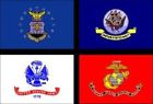 Ff-mil4p 4-united Military Famousflags States Army Marines Navy Air Force Flags 3x5 Banners Made Usa 4-pack