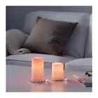 403.776.99 Ikea Godafton Led Block Candle Set Of Battery Operated Pink