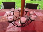 405734113147 Crown Patio Umbrella Candle Holder Table Centerpiece Glass