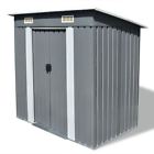 42982 Vidaxl Garden Shed Metal Gray Garage Tool Storage 8718475505686