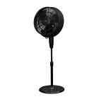 43886 Outdoor Patio Misting Fan Assembly Required Blades Black 696688243886