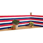 44655 Collections Red White Blue Stripe Privacy Fence Netting 017874025961