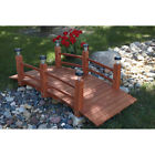 45860 Kt Decorative Chinese Fir Wood Bridge Landscape Yard Walkway Solar