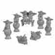 464300 Grasslands Road Set Of 7 New Figurines Classical Cherubs Mini Angels By 2 Inches