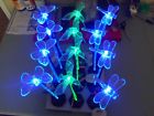 54148 Exhart New Solar Acrylic Garden Stakes Dragonflys Butterflys 093335541485