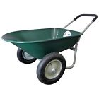 7437463 56993 Marathon Industries Green Poly Wheelbarrow