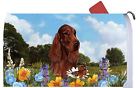 59063 Best Of Breed Mailbox Cover Irish Setter Summer Flowers By
