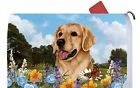59063gr Best Of Breed Mailbox Cover Golden Retriever Summer Flowers By