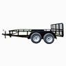 6.4x12tandemutil Sle Utility Trailers Tandem Axle Dove Tail Trailer With Gate