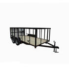 6.4x14ls4 Sle Utility Trailers Trailer With Sides And Axles