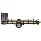 6.4x14tallgate Sle Utility Trailers Trailer Spring Assist Gate Tire Rack