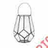 60334 Imax Laila Iron Glass Terrarium Planter Succulent Gardening Home Decor