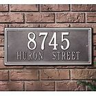 6107 Whitehall Estate Double Line Custom Wall Address Plaque 719455364109
