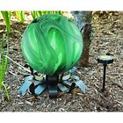 61491557 Evergreen Enterprises New Solar Gazing Ball Stand Short 746851635809