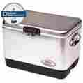 6155b707-parent Coleman 54 Quart Steel Belted Cooler Rust Proof Leak Resistant 85 Can Capacity