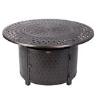 6907305 62695 Fire Sense Verona Aluminum Round Lpg Pit 690730626955