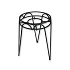 7670610 72240 Border Concepts Wrought Iron Hampton Plant Stand Black 767061722400