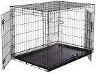 742512750652 Basics Double-door Folding Metal Dog Crate